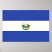 Flagge El Salvadors Poster (Vorne)