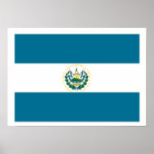 Flagge El Salvadors Poster (Vorne)