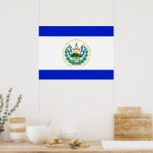 Flagge El Salvadors Poster (Küche)
