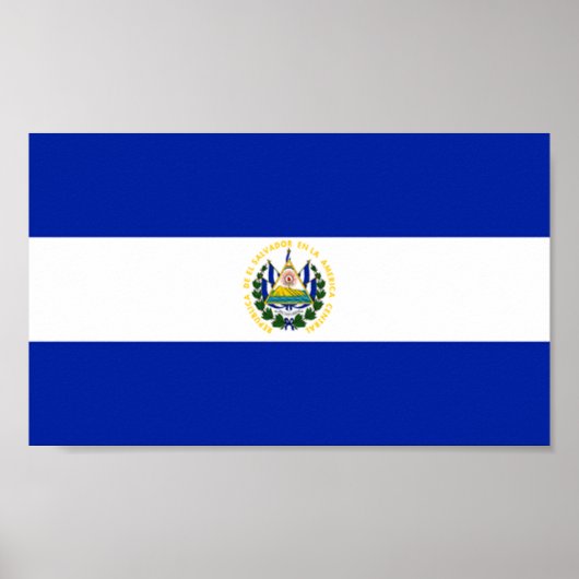 Flagge El Salvadors Poster (Vorne)