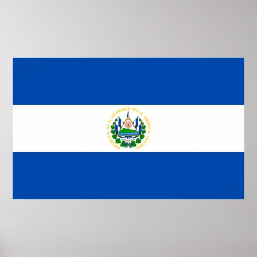 Flagge El Salvadors Poster (Vorne)