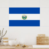 Flagge El Salvadors Poster (Küche)