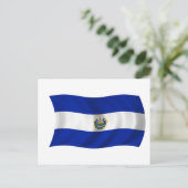 Flagge El Salvadors Postkarte (Stehend Vorderseite)