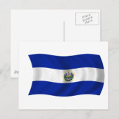 Flagge El Salvadors Postkarte (Vorne/Hinten)