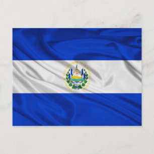 Flagge El Salvadors Postkarte