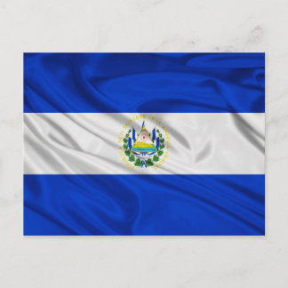 Flagge El Salvadors Postkarte