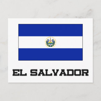 Flagge El Salvadors Postkarte