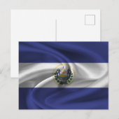 Flagge El Salvadors Postkarte (Vorne/Hinten)