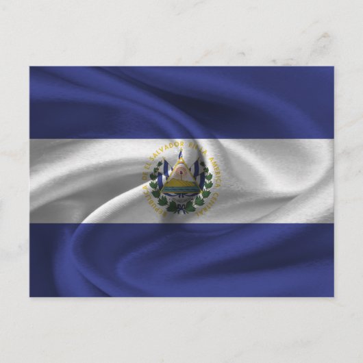Flagge El Salvadors Postkarte (Vorderseite)