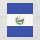 Flagge El Salvadors Postkarte (Vorderseite)