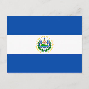 Flagge El Salvadors Postkarte