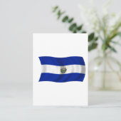 Flagge El Salvadors Postkarte (Stehend Vorderseite)