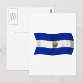 Flagge El Salvadors Postkarte (Vorne/Hinten)