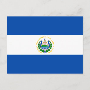 Flagge El Salvadors Postkarte