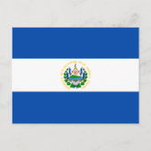 Flagge El Salvadors Postkarte (Vorderseite)
