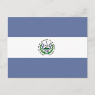 Flagge El Salvadors Postkarte