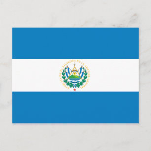 Flagge El Salvadors Postkarte
