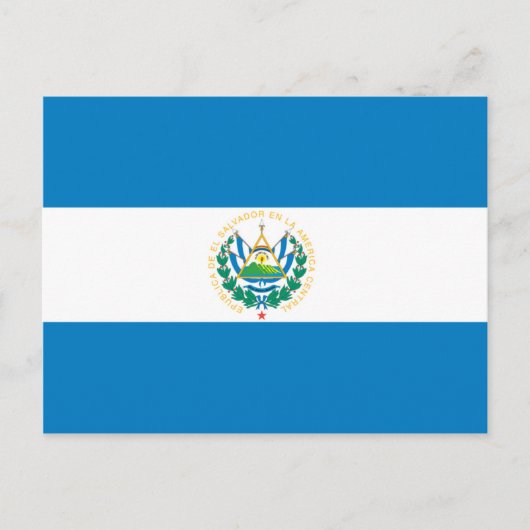 Flagge El Salvadors Postkarte (Vorderseite)