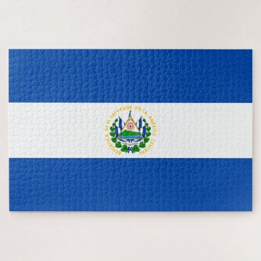 Flagge El Salvadors Puzzle (Horizontal)