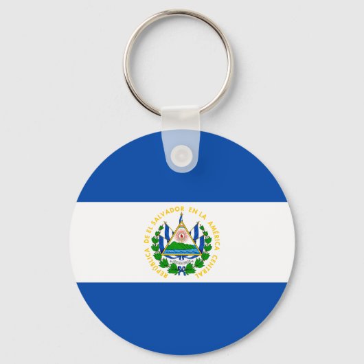 Flagge El Salvadors Schlüsselanhänger (Vorderseite)