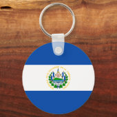 Flagge El Salvadors Schlüsselanhänger (Rückseite)