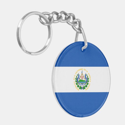 Flagge El Salvadors Schlüsselanhänger (Vorderseite links)