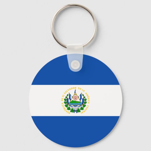 Flagge El Salvadors Schlüsselanhänger (Vorderseite)