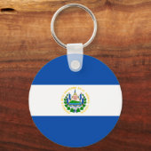 Flagge El Salvadors Schlüsselanhänger (Vorderseite)