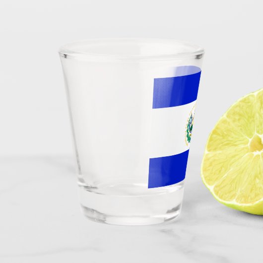 Flagge El Salvadors Schnapsglas (Links)