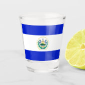 Flagge El Salvadors Schnapsglas (Vorderseite)