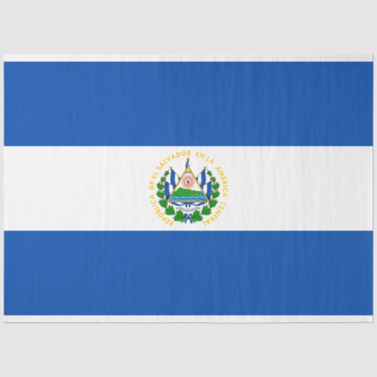 Flagge El Salvadors Seidenpapier (Vorderseite)