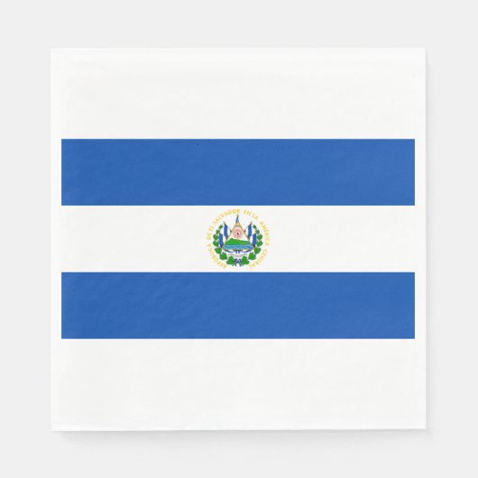 Flagge El Salvadors Serviette (Vorderseite)
