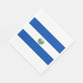 Flagge El Salvadors Serviette (Ecke)