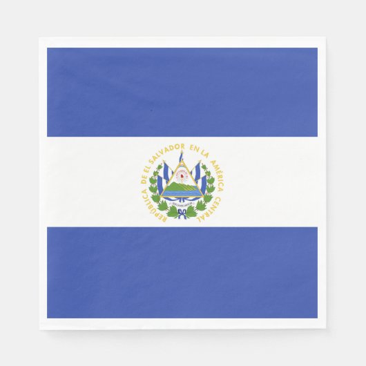 Flagge El Salvadors Serviette (Vorderseite)