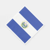 Flagge El Salvadors Serviette (Ecke)