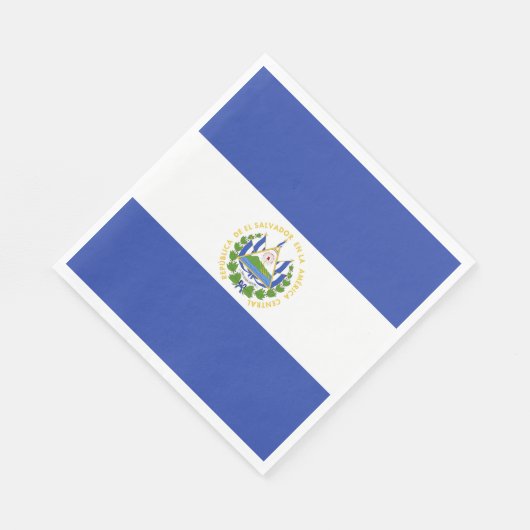 Flagge El Salvadors Serviette (Ecke)