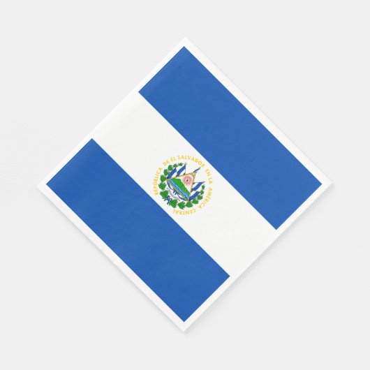 Flagge El Salvadors Serviette (Ecke)