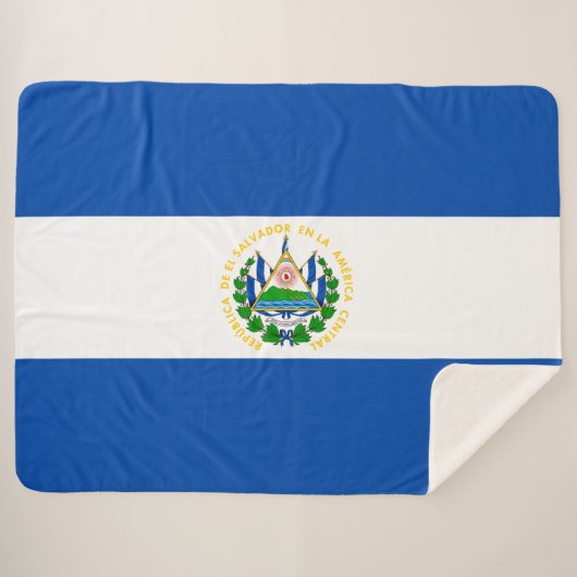 Flagge El Salvadors Sherpadecke (Vorderseite (Horizontal))