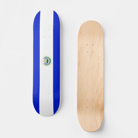 Flagge El Salvadors Skateboard (Vorderseite)