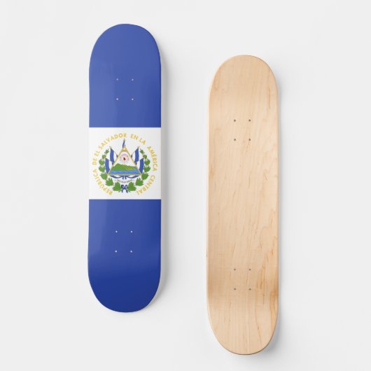 Flagge El Salvadors Skateboard (Vorderseite)