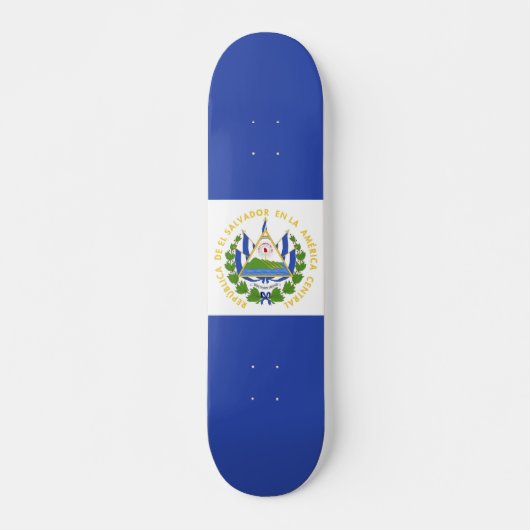 Flagge El Salvadors Skateboard (Vorne)