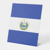 Flagge El Salvadors Sockelschild (Vorderseite)