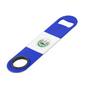 Flagge El Salvadors Speed Flaschenöffner (Vorderseite Schrägansicht)