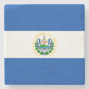 Flagge El Salvadors Steinuntersetzer
