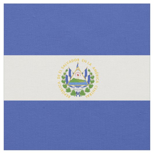Flagge El Salvadors Stoff (Nahaufnahme)