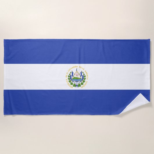 Flagge El Salvadors Strandtuch (Vorderseite)