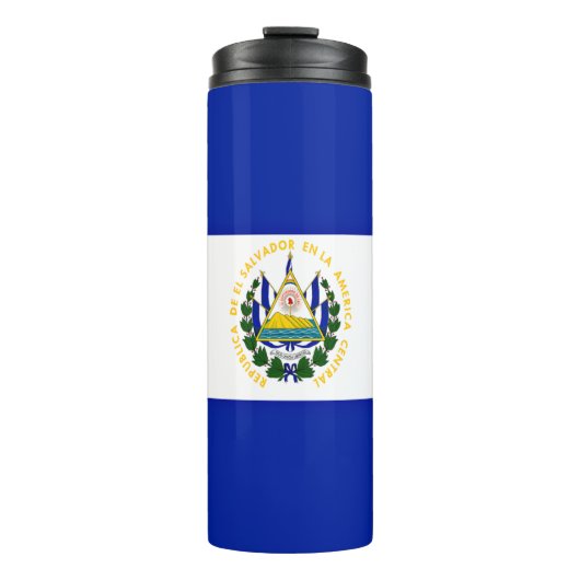 Flagge El Salvadors Thermosbecher (Vorderseite)