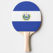 Flagge El Salvadors Tischtennis Schläger (Vorderseite)