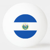 Flagge El Salvadors Tischtennisball (Vorderseite)