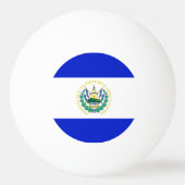 Flagge El Salvadors Tischtennisball (Rückseite)